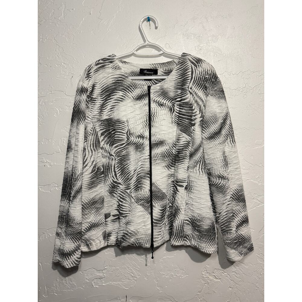 Brianna full zip‎ lightweight jacket womens XL casual versatile beachy tropical